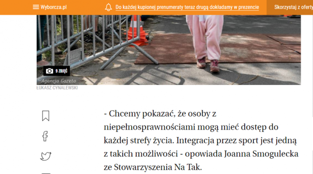 gazeta wyborcza o biegu