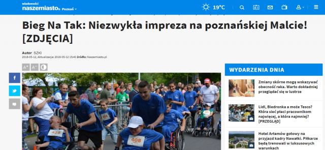 nasze miasto poznan bieg na tak